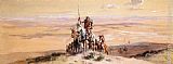 Indians on Plains by Charles Marion Russell
